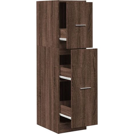 Maison Exclusive - Armadietto da Farmacia Rovere Marrone 30x41x118 cm Truciolato