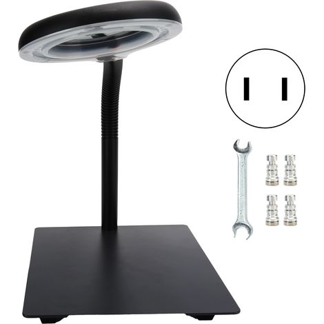 40-LED-Tischlupenleuchte mit Metallständer, 15-facher flexibler Linse für Schmuck- und Modellbau, 110–240-V-Netzteil (1/5)