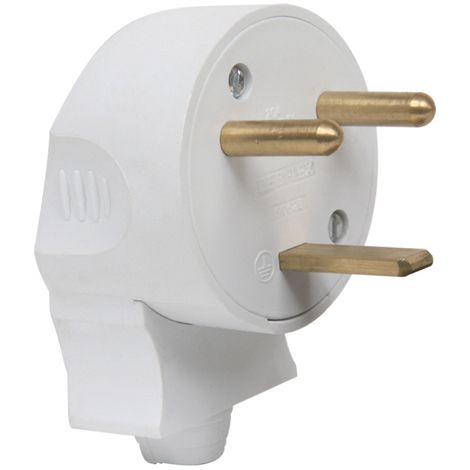 DEBFLEX - FICHE MALE 2P+T 20A LATERALE BLANC - 713420