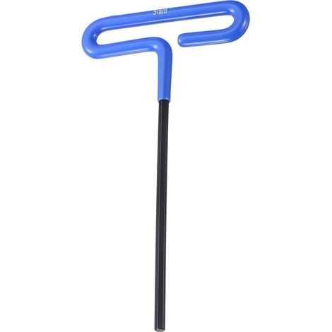 5-mm-T-Griff-Inbusschlüssel, metrisch, lang, mit stoßdämpfendem Griff.