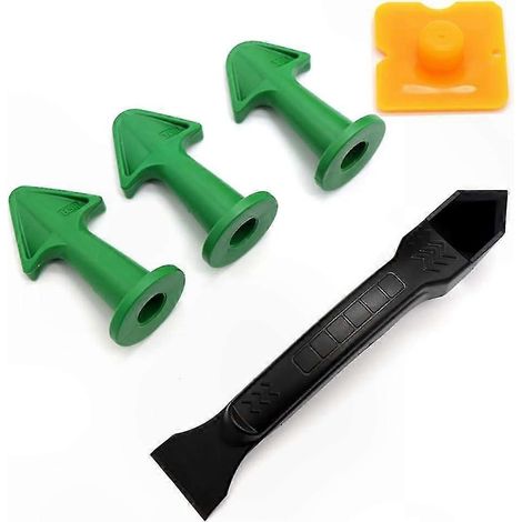 Kit de 5 outils en silicone pour joint de cuisine et salle de bain, solution de calfeutrage multi-bords (1/5)