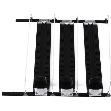 Distributeur de boissons pour réfrigérateur de 25 cm de large, réglable en largeur, résistant à la pluie, à poussoir automatique, pour sodas et bières, noir. (1/5)
