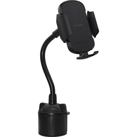 Porte Telephone Porte Gobelet, Support Téléphone Voiture Universel Réglable Porte-gobelet Support Gobelet  (Black)