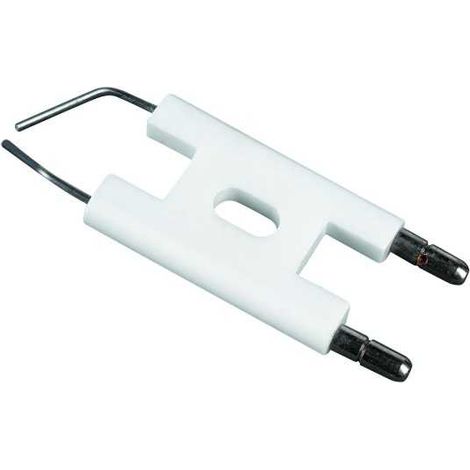 Electrode allumage de chaudière 6,35mm – Longueur porcelaine 106mm – Compatible brûleurs DE DIETRICH et OERTLI