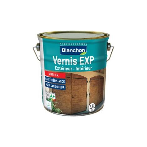 Blanchon – Vernis marin satin chêne doré 2,5L – Haute résistance aux UV et intempéries – Applicabilité excellente avec séchage rapide