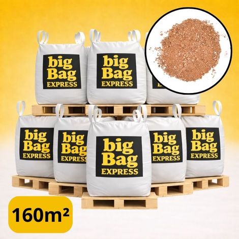 PACK 8 X BIG BAG de +/- 1,5T ≃ 160M² Sable Stabilisé Rose de Provence pour Terrain de Pétanque Ø 0/4 mm - Livraison PREMIUM (1/5)
