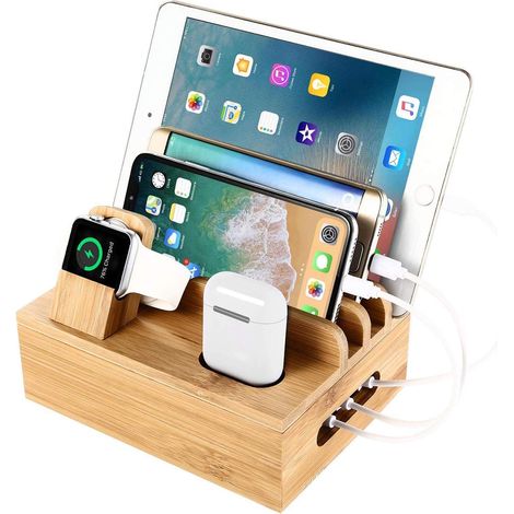 Station de charge en Support de bureau et station de charge pour plusieurs appareils Station d'accueil Support de charge pour téléphone portable/tablette