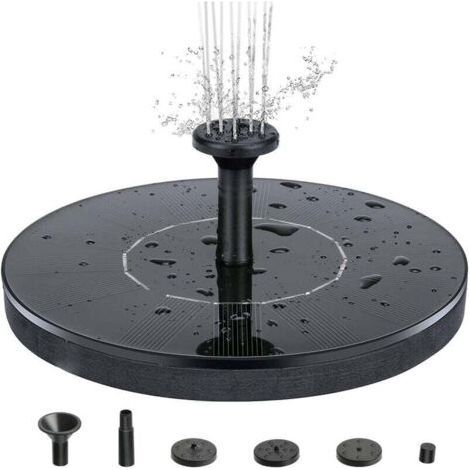 Solar Fountain Pump, Circle Garden Solar Powered Water Pump Solar Panel Kit Water Pump for Pond, Fountain, Bird Bath, Garden Decor, Water Cycle, No Electricity R (1/5)