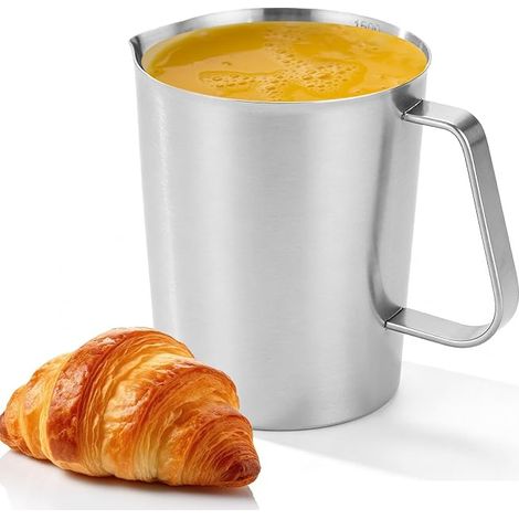 Verre Doseur Cuisine 1,5L Acier Inoxydable Pour Maison Cuisine Restaurant Bar Café Pâtisserie (1/5)