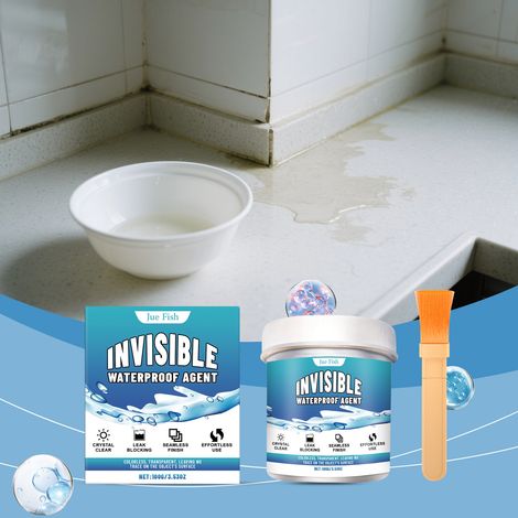 Transparent waterproof adhesive for home and house tile repair, indoor and outdoor waterproofing, durable and leak-proof -- 100g + brush (1/5)