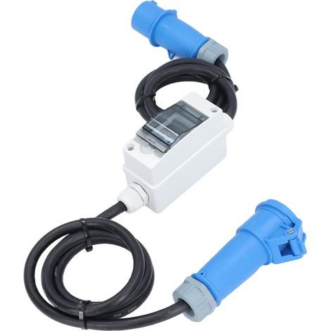 Prise CEE 3 broches 220-250 V CA 16 A avec compteur numérique LCD 220 V pour camping-car et voiture électrique (1/5)