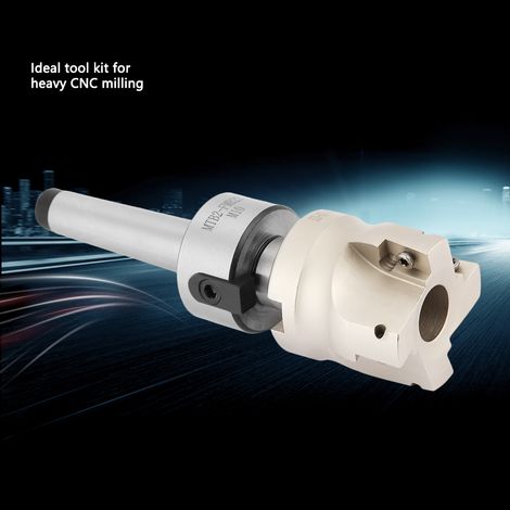 Fraise à surfacer CNC MT2-FMB22 400r 50-22, porte-outil avec 10 plaquettes carbure APMT1604 (1/5)