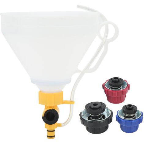FOREHILL Kit de remplissage de liquide de refroidissement de radiateur anti-déversement avec 3 adaptateurs de remplacement pour Ford (1/4)