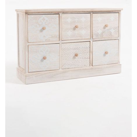 Muebles Auxiliares - Cajonera Dasori Baja 6 Cajones