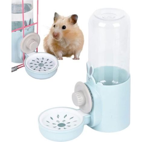 Distributeur Eau Lapin 500ML Suspendue Abreuvoir Automatique Anti-Goutte Biberon Cochon d'Inde Hamster Multicolore ABREUVOIR (1/4)