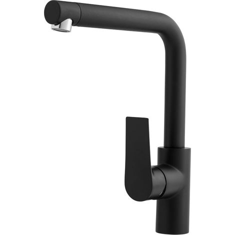 PRESTO 4608816 AROHA Grifo De Cocina Caño 90 Negro - ref: 4608816