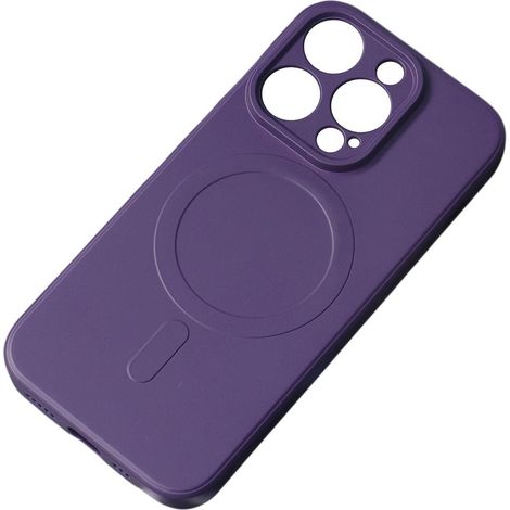 Silikonhülle mit MagSafe für iPhone 15 Plus, lila (1/5)