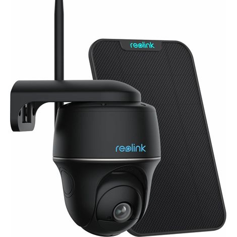 Reolink 2K PTZ Solar Überwachungskamera Aussen, 2,4/5GHz WLAN, 355°/140° Schwenkbar, Personen-/Fahrzeugerkennung, 2-Wege-Audio, Argus PT Pro(Schwarz) + Solarpanel (1/5)
