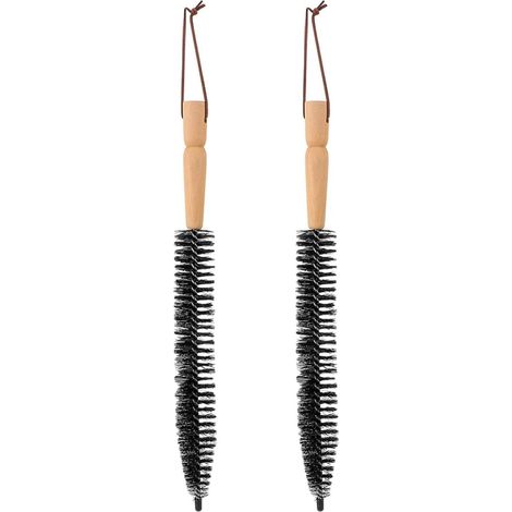 Brosse pour Conduit de Sécheuse en Acier Inoxydable et Nylon 2pcs Résistante la Déformation, Multi-Fonction, pour Nettoyage de Cheminée et Entretien Ménager (1/5)