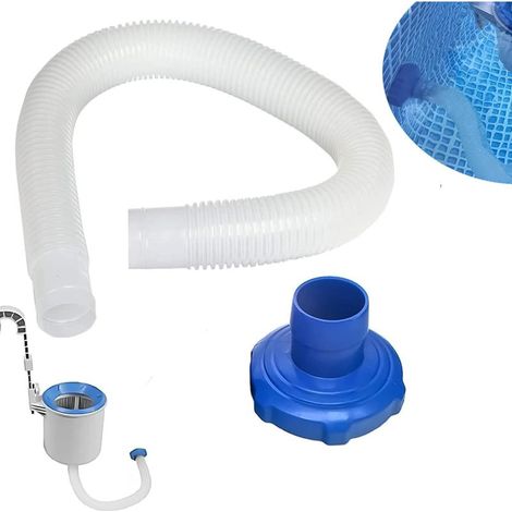 Tuyau et Adaptateur pour écumoire de Piscine, 1.5in in-tex 25016 Adaptateur Tuyau pour Skimmer Surface Kits Tuyau et Adaptateur pour Piscine Hors Sol pour in-tex Best-Way (75cm Tuyau) (1/5)