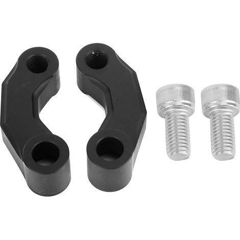 2 supports de rehausse rétroviseur moto adaptateur pour R 1200GS LC 2013-2018, noir, kit de 2 pièces (1/5)