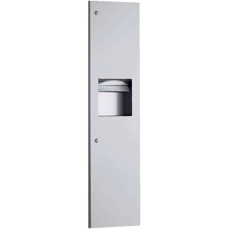 MEDICLINICS DTE0050CS Dispensador de Papel Toalla y Papelera de Acero Inox AISI 304 Acabado Satinado - ref: DTE0050CS