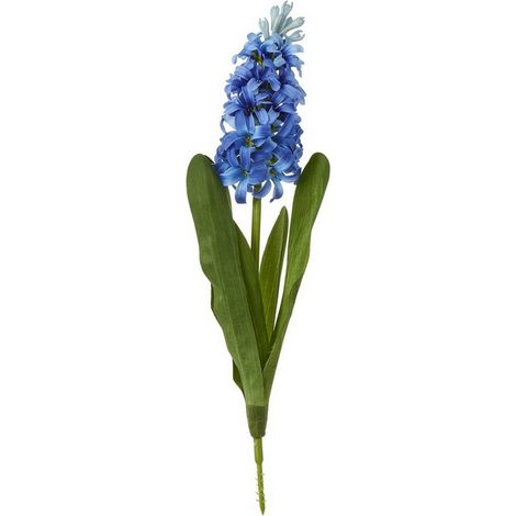 Hyacinth (Single Stem Flower) - Plastic - Height 44 cm - Blue