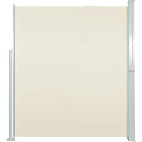 Auvent Marquise latéral rétractable de patio, Store Banne pour Jardin Balcon Terrasse, 140x500 cm Crème OIB4810E (1/5)