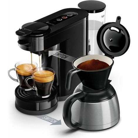 Kaffeepadmaschine - PHILIPS - SENSEO - HD6592/65 - 2-in-1 Pad & Filter Switch - Schwarz