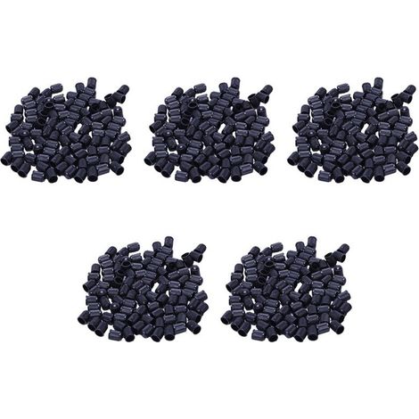Adatti a confezioni da 500 pezzi - Tappi valvola di ricambio in plastica nera. Per auto, camion, moto e ATV. Tappi valvola in stile americano.