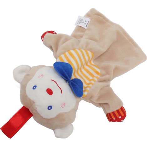 Couverture bébé douce avec un joli imprimé animal, idéale pour les bébés et les jeunes enfants, de couleur orange. (1/5)