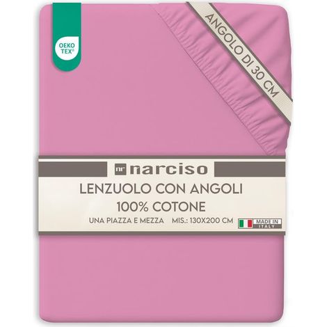 Drap Housse 130x200 Bonnet 30 cm en 100% Coton, Draps Housses de Matelas 130 x 200, Linge de lit Respirant et Hypoallergénique (1/5)