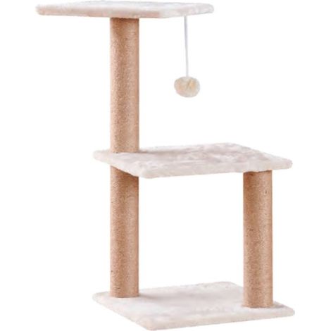 Tiragraffi modello Easy life con gioco e rialzo per gatti
