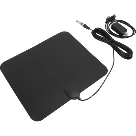 Antenne TV numérique HD amplifiée KJ-032, 25 dBi, 4K, portée de 980 miles, compatible 720p, 1080i et 1080p ATSC (1/5)