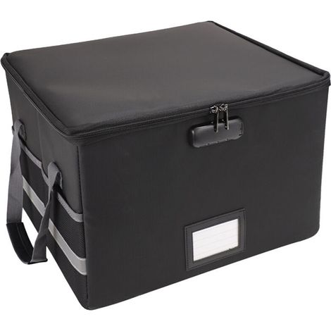 Boîte de rangement pliante ignifuge et antistatique avec poignée – Idéale pour usage domestique et bureau (1/4)