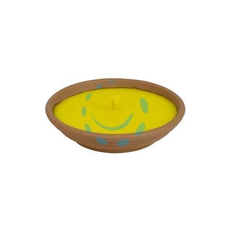 CITRONELLA GRANDE IN CIOTOLA DI TERRACOTTA - ø cm.16,5x2,5h.