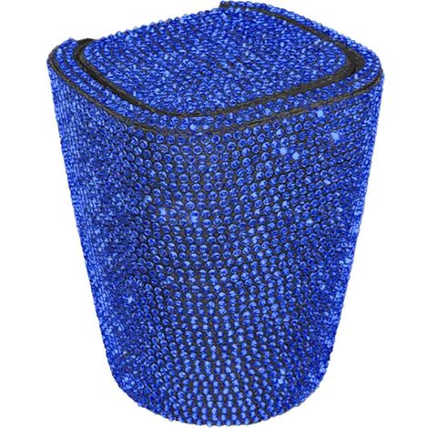 Cendrier de voiture incrusté de diamants, design original avec couvercle, aération intégrée et éclairage LED. (1/5)