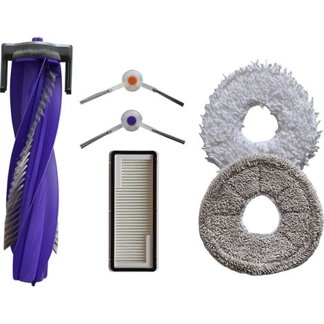 Compatible with accessories for aspirateur robot Whale J4/J4 LITE: balai, chiffon, brosse rotative, brosse latérale, filtre, cartouche filtrante, etc. (1/5)