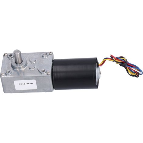 Moteur à engrenages sans balais, couple élevé, faible bruit, réducteur métallique, CW CCW, 5840-3650, DC 12V, 80 tr/min (1/5)