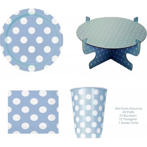 Trade Shop - Kit 72 Servilletas De Papel 72 Gafas 48 Placas 1 Pastel De Fiesta Levantado -