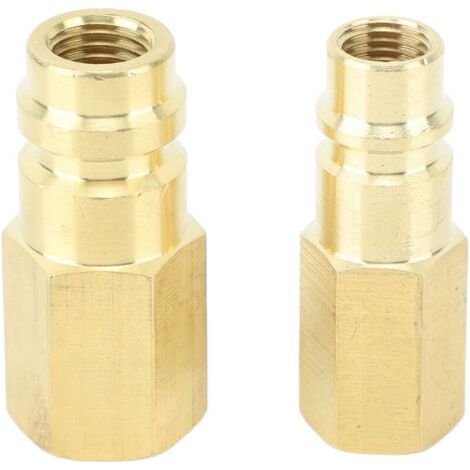 Connettore per condizionatore d'aria R134A, adattatore SAE da 1/4", connettore per condizionatore d'aria R134A per sistema di refrigerazione (1/4)