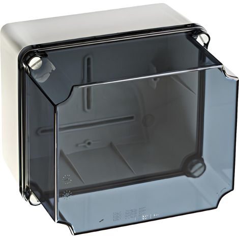 Gslt171 Ide Boitier Industriel étanche Ip67 Avec Bords Lisses, Couvercle Réhaussé Transparent Dim.175x151x155