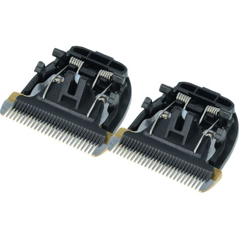 vhbw 2x Scherkopf kompatibel mit Panasonic ER-1511, ER-1610, ER-154, ER-1512, ER-152, ER-1510, ER-151, ER-153, ER-160 Rasierer Schwarz