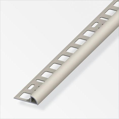 alfer Viertelkreisprofil Aluminium eloxiert titan Fliesenschienen (1/2)