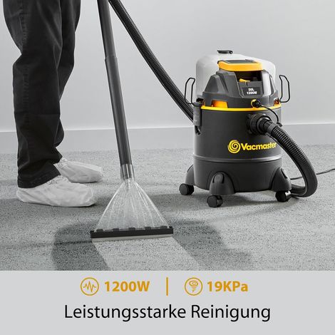 Vacmaster 3-in-1 Waschsauger Nass-Trockensauger & Teppichreinigungsmaschine mit Dual-Tank Sprühex-Bodenreiniger für Hartböden, Teppiche & Polster (1/4)