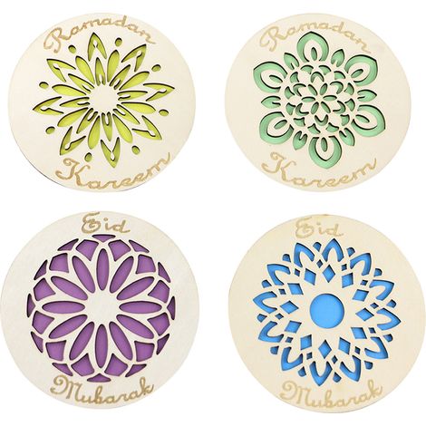 Sous-verre double couche avec un imprimé moderne en papier découpé résistant à la chaleur, pour un usage domestique. (1/5)