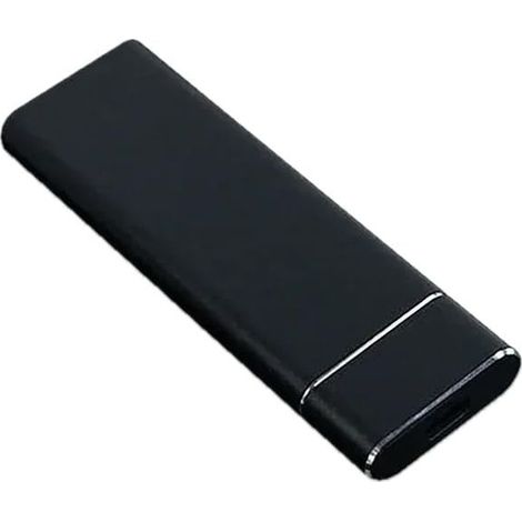 Disque dur externe SSD 1 To, cadeau adaptateur OTG/Type-C, pour ordinateur portable (noir) (1/5)