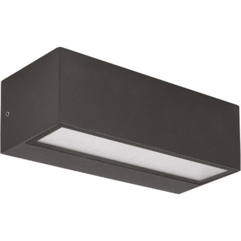 Applique moderno gea led ges2241 led ip65 alluminio antracite biemissione
