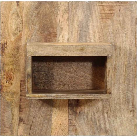 Maison Exclusive - Comodino 50x27x50 cm in Legno Grezzo Massello di Mango (1/5)