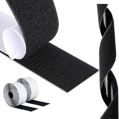 rotoli di nastro a strappo, 5 m x 5 cm, adesivo forte, nylon/poliestere, per uso domestico, fai da te e artigianato. (1/5)